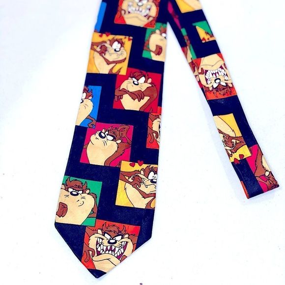 Looney Tunes Tasmanian Devil Neck Tie - Picture 7 of 9